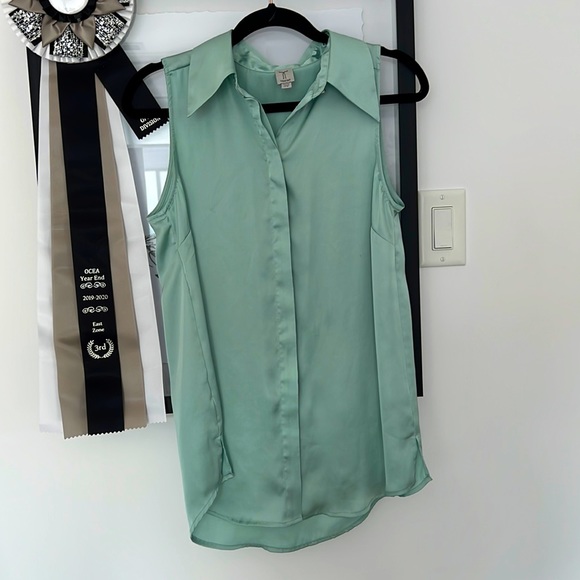 Tristan Button-Up Silk Blouse - Picture 1 of 3